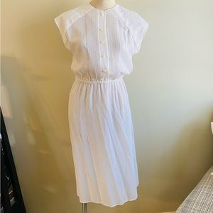 1960s Vintage White Dress